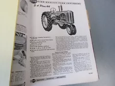 Massey Harris 44 Diesel Farm Tractor Sales Sheets from Dealer Catalog 8 Page