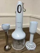 ð¥Smegð¥50's Retro Blue Hand Blender with some Accessories-Works Great!