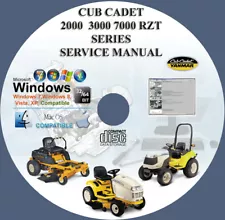 CUB CADET 2000 3000 7000 RZT SERIES TRACTORS, MOWERS SERVICE REPAIR MANUAL