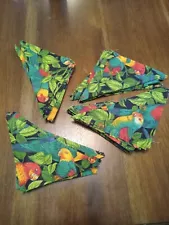 144 Triangle Shape Pre Cut Quilt Pieces For Tropical Bird Quilt