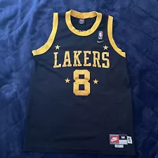 Authentic 2004 Nike Los Angeles Lakers jersey Kobe Bryant 8 XL Black Stars