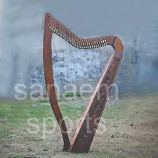 42inch big 27 Strings Lever Harp Rose Wood with Free Strings, Tuning Key and bag