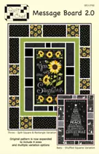 MESSAGE BOARD 2.0 Quilt Pattern by Quilt Chef Finish Options for 4 Sizes!