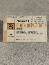 Vintage Brunswick Gold Crown Billiard Pool Ball Table Cloth Repair Kit