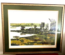 Gordon Mortensen "LAKE COUNTRY" Signed Numbered Woodcut Art Print,