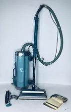 Vintage Retro Electrolux Model G Automatic Canister Vacuum Blue Green Tested