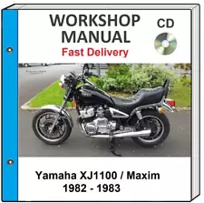 YAMAHA XJ1100 MAXIM 1982 1983 SERVICE REPAIR SHOP MANUAL CD (For: 1982 Yamaha Maxim 1100 XJ1100)