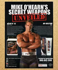 Mike O'Hearn Oryx Goat Whey Ab Solution - Magazine Print Ads Ephemera Art 2009