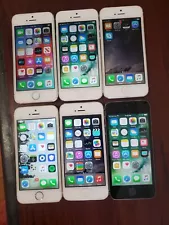 Lot of 6 Apple iPhone 5s/ 5 A1533 /A1428/A1429 16GB /32GB/64GB Gray/Silver/Gold