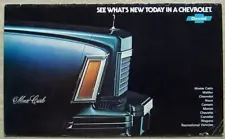 CHEVROLET USA Sales Brochure July 1977 #3579 Corvette MALIBU Nova CAMARO Monza +