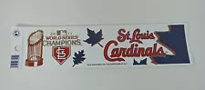 St Louis Cardinals 2011 World Series Champions Bumper Sticker Decal 11" X 3"