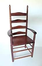 15" Tall Wood Ladder Back CHAIR for American Girl 18" Doll Bear OR Plant Stand