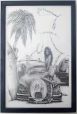 VTG ART 1990'S CHICANO/LOWRIDER MAG "LOVE TO LAY" 58 CHEVY SURENO! BAD A$$ RARE