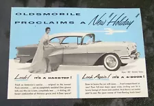 1955 Oldsmobile Proclaims A New Holiday Super 88 Holiday Sedan Auto Show Handout