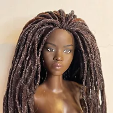 NAKIA from Black Panther Movie * Hybrid Made To Move Barbie * Black Doll W/ Locs