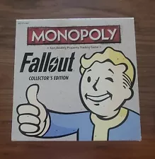 Hasbro FALLOUT MONOPOLY Collector's Edition Board Game Used COMPLETE