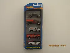 Hot Wheels 2000 GIFT FIVE PACK HARLEY DAVIDSON FORD BRONCO FOUR TRUCKS