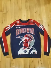 New Rob Gronkowski #87 NEW ENGLAND PATRIOTS Ugly NFL Christmas SWEATER Mens XL