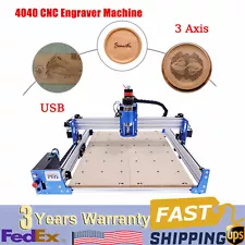 New Listing3 Axis 4040 Wood Carving Milling Machine Cnc Router Engraver Engraving Cutting