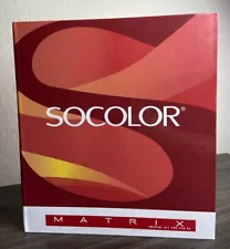 Matrix Gray SoColor Permanent Color Swatch Book Binder So Color Used Hair Dye