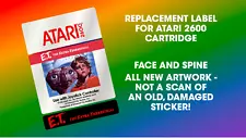 Atari 2600 Label - E.T. The Extra Terrestrial INCREDIBLE DETAIL CLEARANCE SALE!