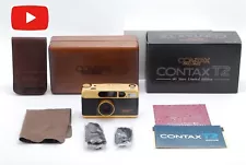 RARE!! [ NEW in Box ] Contax T2 Gold 60 years Limited Film Camera FROM JAPAN