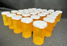 Lot of 60 Empty Plastic RX Pill Prescription Medicine Bottles For Crafts Storage