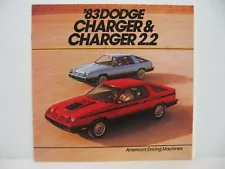 1983 Dodge Charger & Charger 2.2 Car Dealer Sales Brochure Catalog