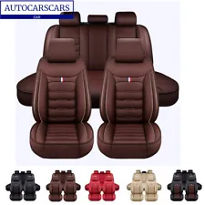 Leatherette Front Car Seat Covers Full Set Cushion Protector Universal 4 Season (For: 2015 Chevrolet Cheyenne)