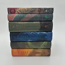 Years 2 3 4 5 6 7 Harry Potter Hardcover Book Set - First American Edition Lot