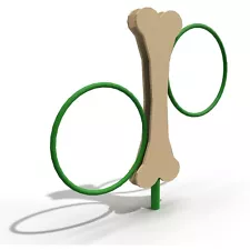 Dog Hoop Jump - Commercial Grade Dog Park Agility Equipment - Green