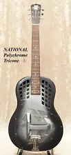 National Resonator Acoustic Guitar Reso-Phonic Polychrome Tricone Grayburst '94