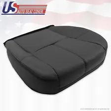 2007 - 2014 Chevy Tahoe Suburban Driver Bottom Leather Seat Cover Black "Ebony"