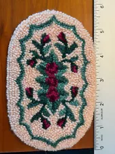 Vintage Dollhouse Miniature Hooked Rug