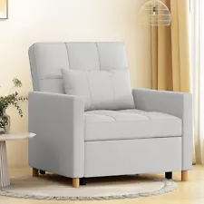 Convertible Sleeper Sofa Chair 3 in 1 Pull Out Chair Bed for Adult Reading Chair