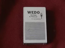 WEDO~ TRANSISTOR AM RADIO MEGA RARE~PROMO ONLY NOT FOR SALE ~PITTSBURGH PA