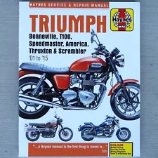 Triumph Bonneville T100 America Speedmaster Thruxton Scrambler REPAIR MANUAL (For: 2014 Triumph Scrambler)