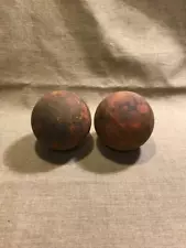 Civil war, rev war, 1812, Napoleonic war small solid shot prop cannon balls toy