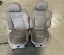 OEM MERCEDES BENZ W211 E63 AMG SET FRONT LEFT & RIGHT SPORT LEATHER SUEDE SEAT