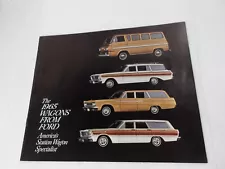 1965 Ford Station Wagon Sales Brochure Falcon Country Squire Fairlane ~ Original