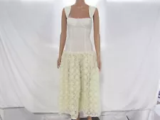 WeWoreWhat Women's Dress Corset Lace Skirt Midi Size 6 Ivory