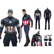 Captain America Avengers：Infinity War-Part II Cosplay Costume Steve Rogers Suits