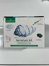 Habitat Terrarium Kit with Sand, Sea Shells, and Succulents