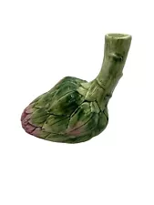 VIETRI Italy Artichoke Ceramic Bud Vase 5.5”x5.5”