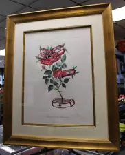 1972 Salvador Dali "Rosa et Morte Flariscens" Hand Signed Lithograph