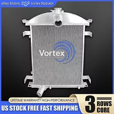 3 Rows Aluminum Radiator for 1928 1929 Ford Model A Heavy Duty 3.3L L4 Engine MT