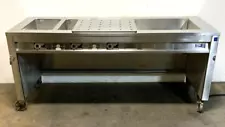 Precision ST-2005-HCU 4 Well Stainless Steel Electric Steam Table 120V 80" I10A