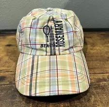 Rosemary Beach Florida Legacy Strapback Adjustable Hat Plaid Tennis Cap