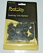 NEW pkg of 22 FootJoy LITE-SPIKES 33720 metal Golf Spikes hardened steel +DELRIN