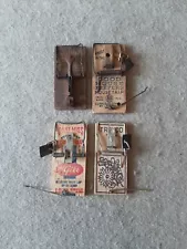 Mixed Lot set 4 Rodent Mouse Traps McGill, Good House Keepers, & Travco